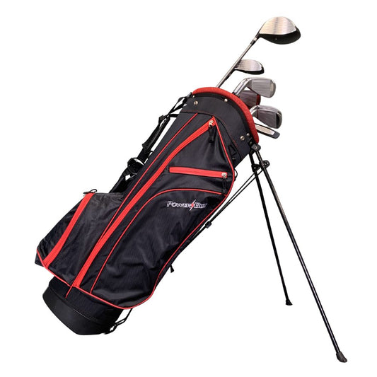 PowerBilt Golf Pro Power Men's 10 Piece Package Set - Stand Bag Standard Regular Flex Right Hand