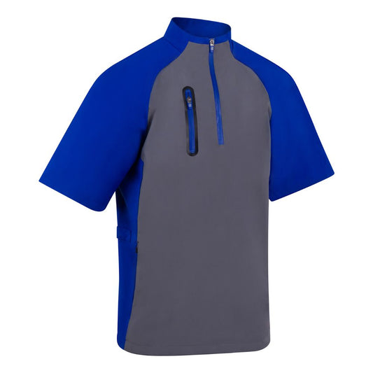ProQuip Chinook Water Repellent Half Sleeve Top - Grey / Magnetic Blue Grey / Magnetic Blue S