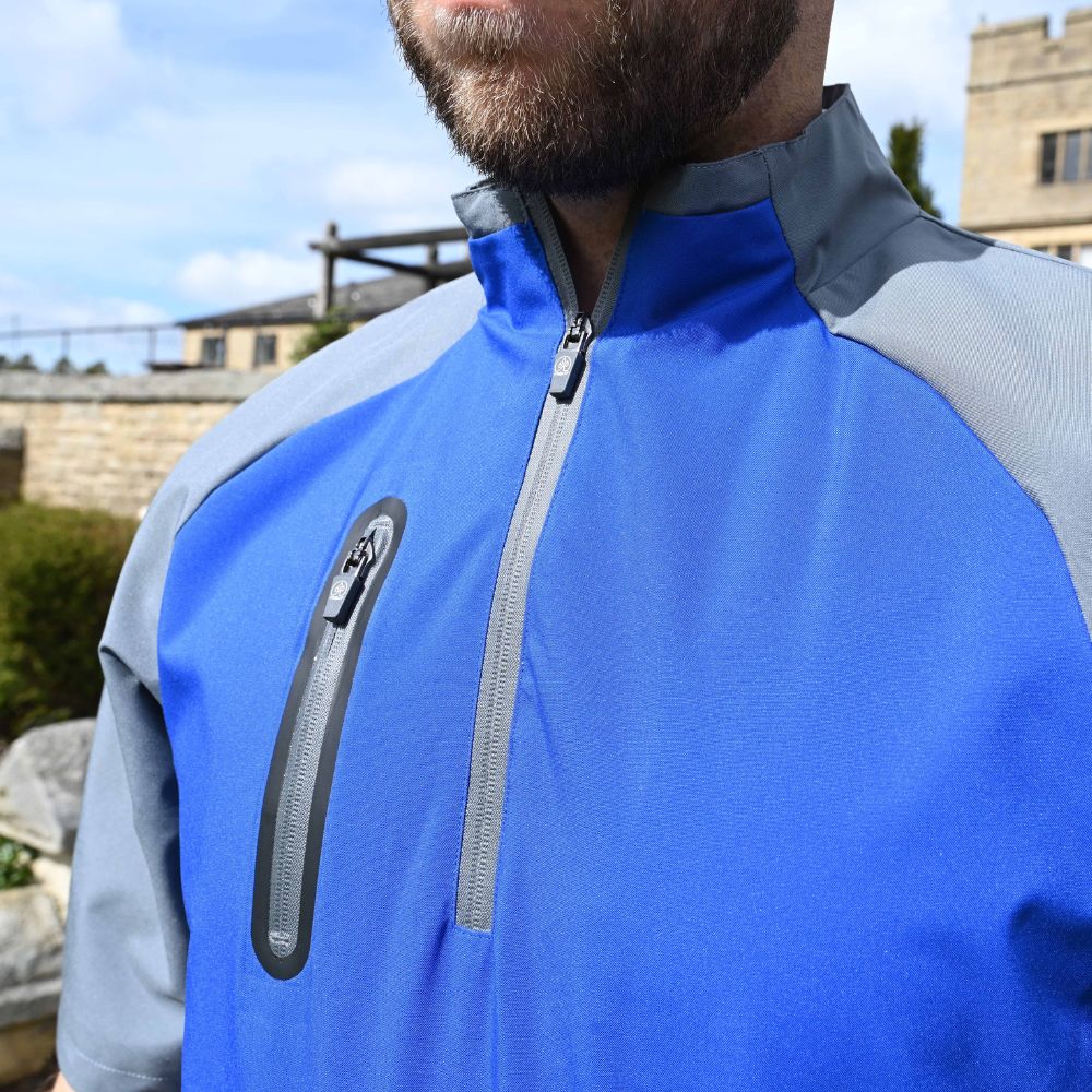 ProQuip Chinook Water Repellent Half Sleeve Top - Magnetic Blue / Grey
