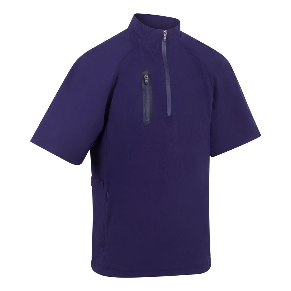 ProQuip Chinook Water Repellent Half Sleeve Top - Navy Quiet Shade / Black S