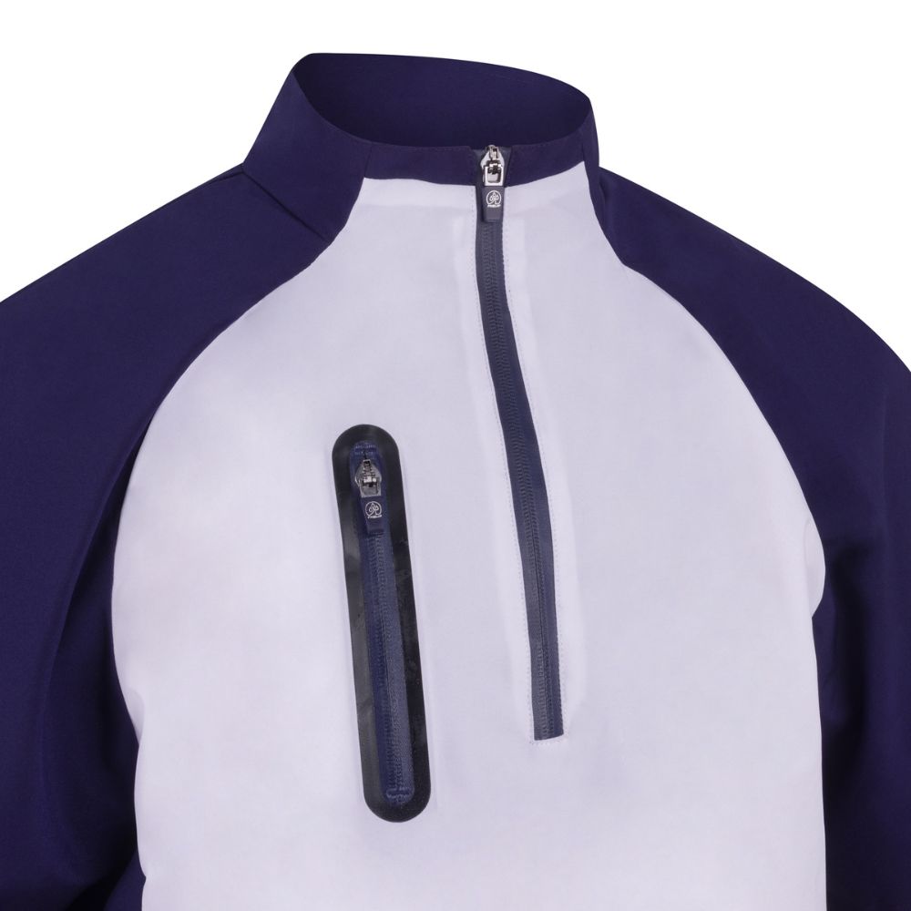 ProQuip Chinook Water Repellent Half Sleeve Top - White / Navy