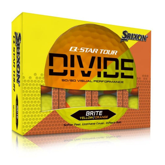 Srixon Q Star Tour Divide Golf Balls - Yellow Orange Yellow/Orange