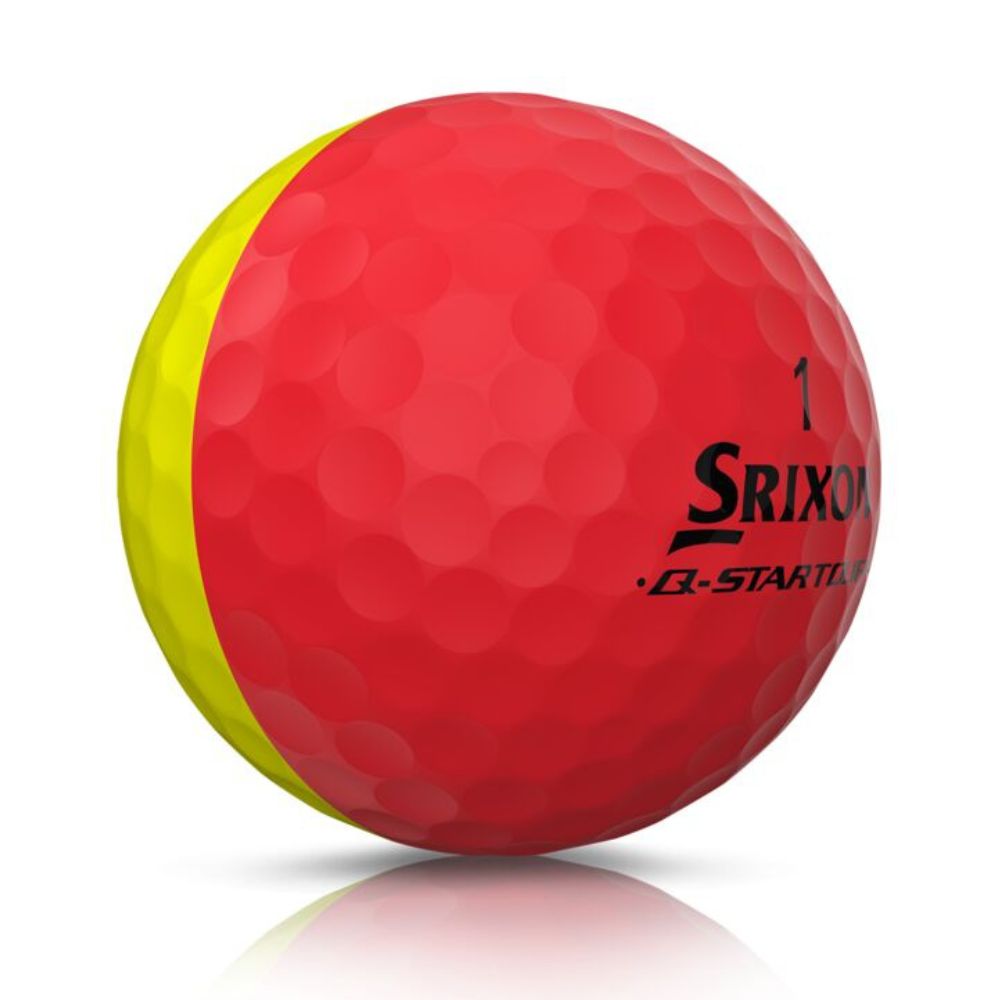 Srixon Q Star Tour Divide Golf Balls - Yellow Red