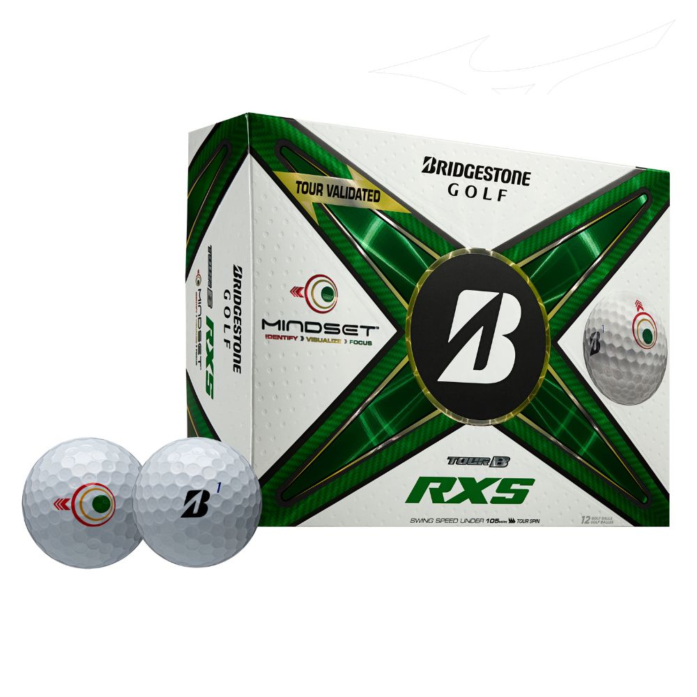 Bridgestone Tour B RXS Mindset Golf Balls - White White
