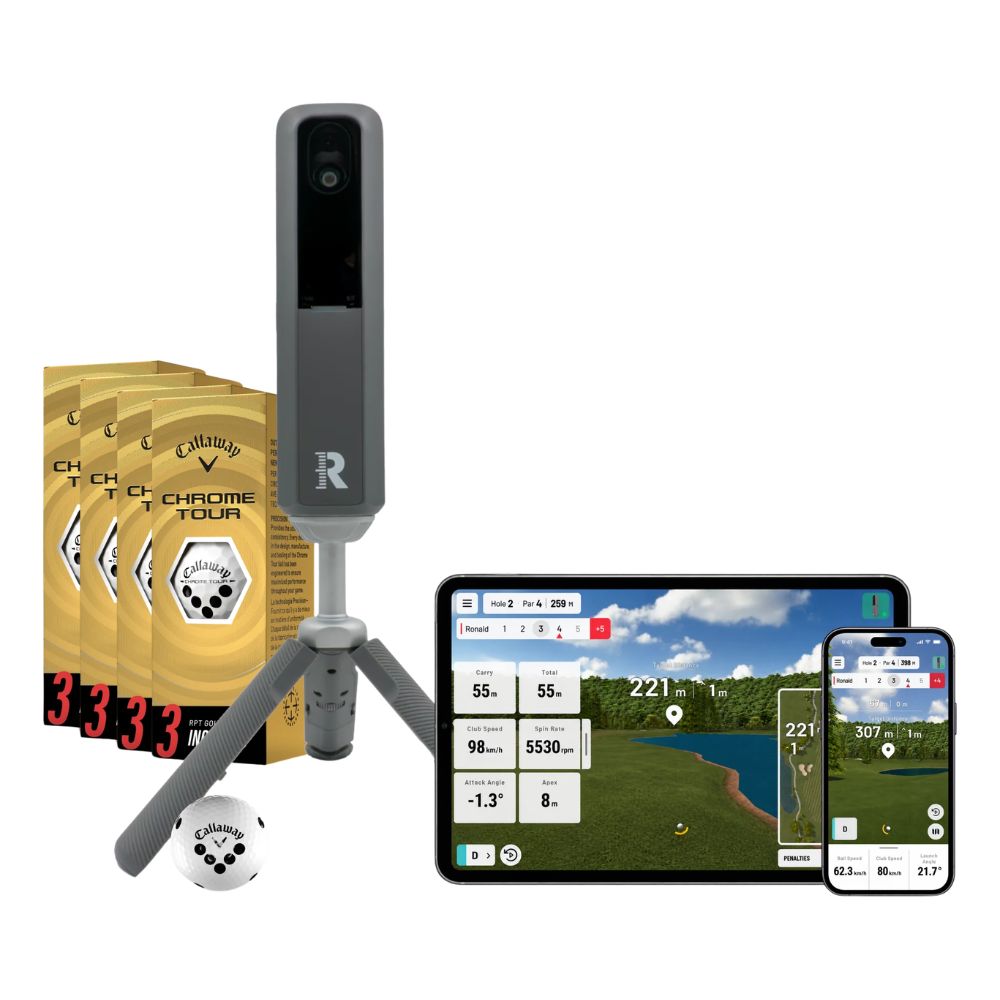 Rapsodo MLM2XPRO Golf Launch Monitor w/ Callaway Chrome Tour Balls