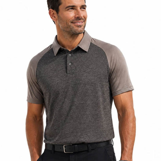 Reflo Tummel Short Sleeve Golf Polo Shirt - Dolomite Brown