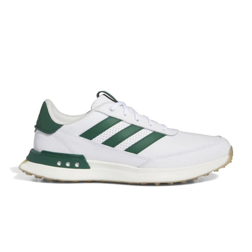 adidas Golf S2G SL Leather Mens Spikeless Golf Shoes IF0299 White / Green / Gum 8 
