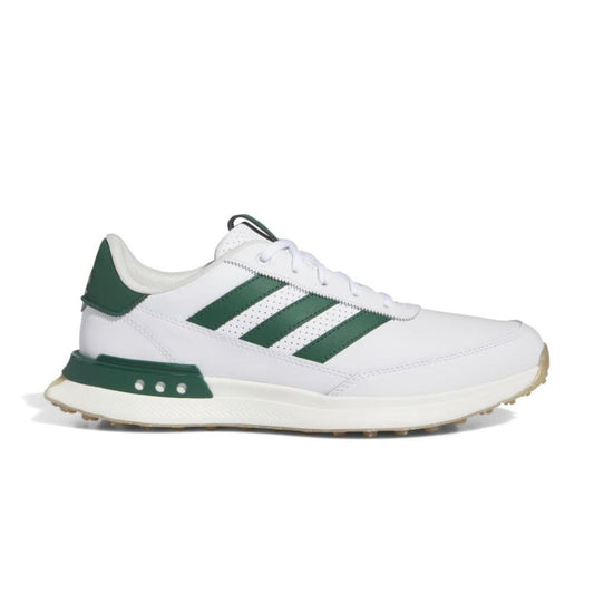 adidas S2G Mens Leather Spikeless Golf Shoes - IF0299 White / Green / Gum 8