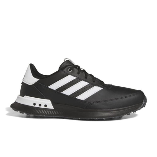 adidas S2G SL Leather Mens Spikeless Golf Shoes IG8192 Core Black / White / Iron Metallic 8 