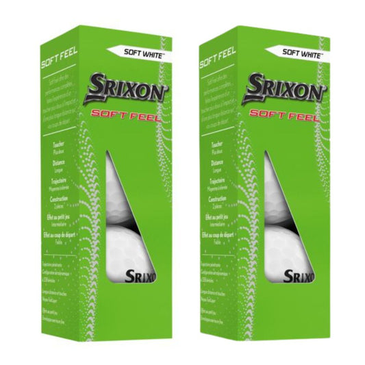 Srixon Soft Feel Golf Balls - 6 Ball Pack White  
