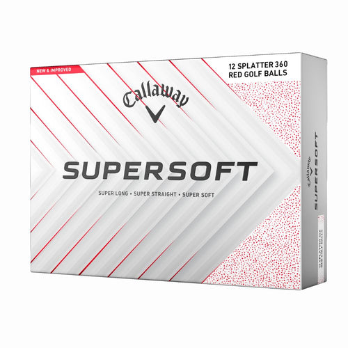Callaway Supersoft Golf Balls 2025 - White / Red Splatter White / Red Splatter