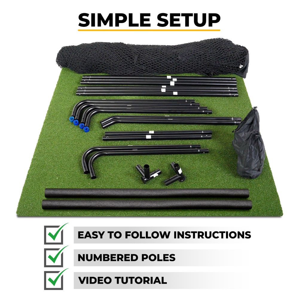 SimSpace Deluxe Golf Driving Wide Practice Net (3m x 2.5m)