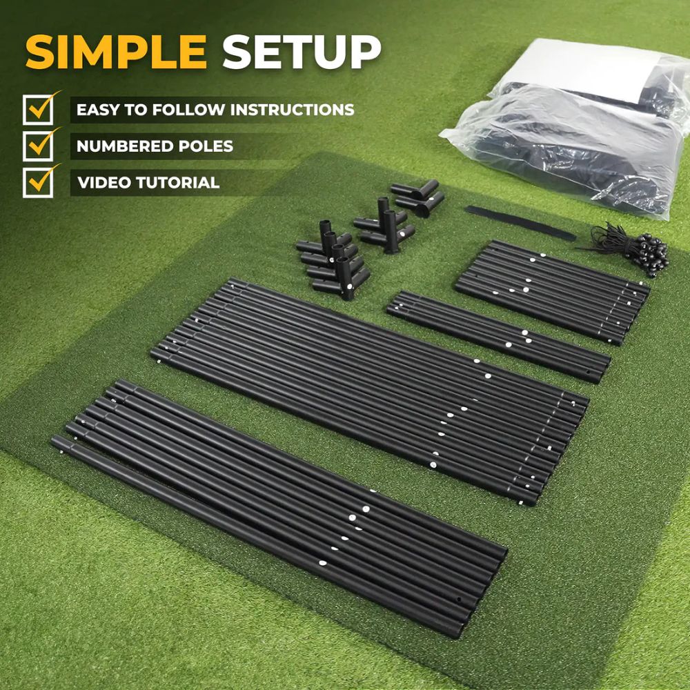 SimSpace SLIM Golf Simulator Enclosure (3.3m Wide)