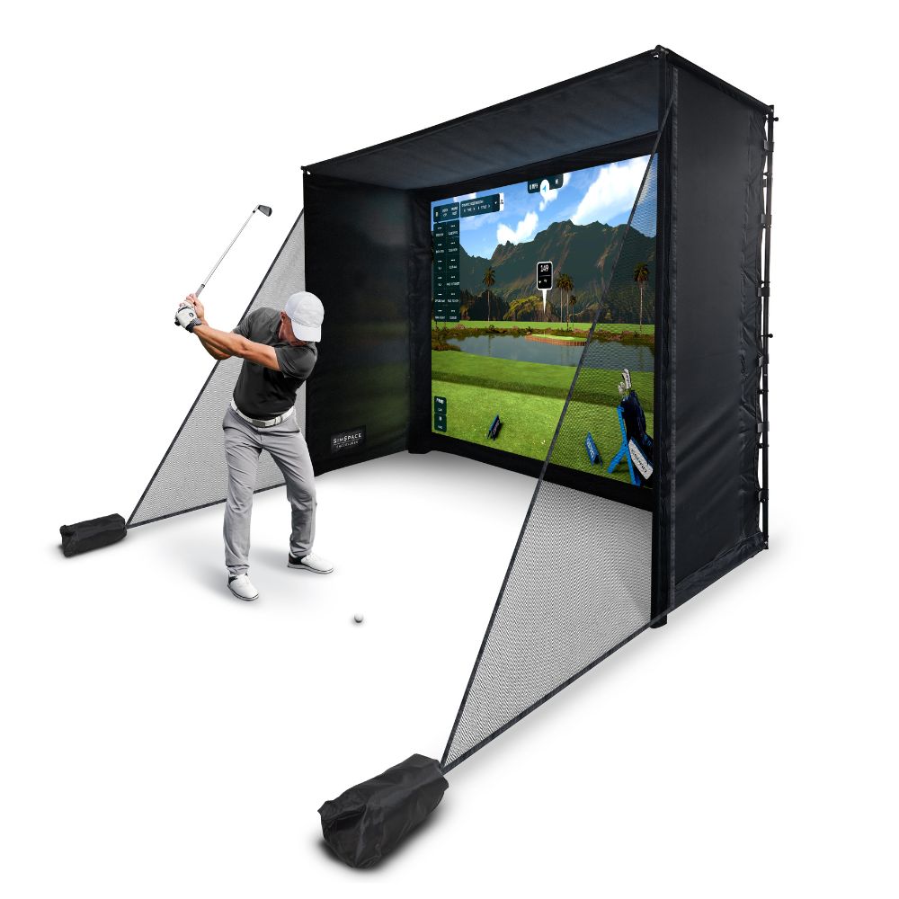 SimSpace SLIM Golf Simulator Enclosure (3.3m Wide)