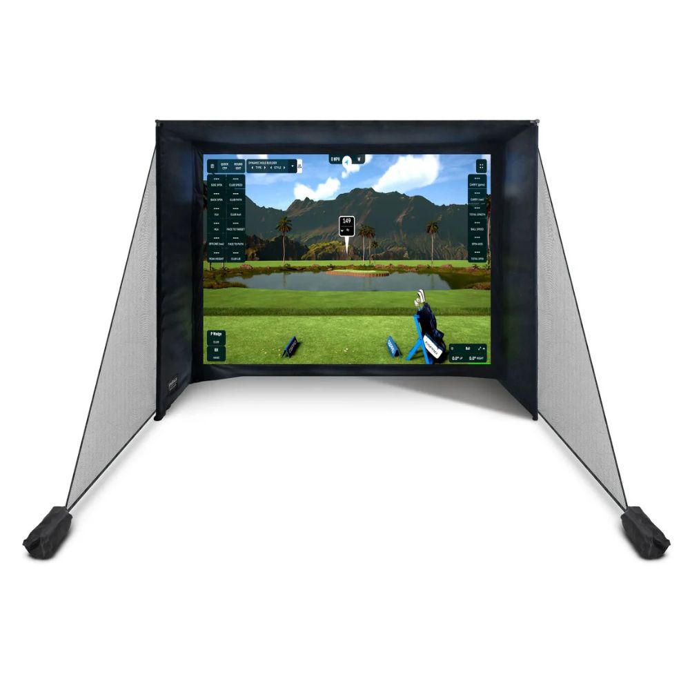 SimSpace SLIM Golf Simulator Enclosure (3.3m Wide) Black