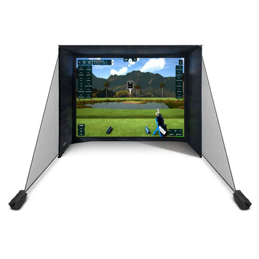 SimSpace SLIM Golf Simulator Enclosure (3.3m Wide) Black