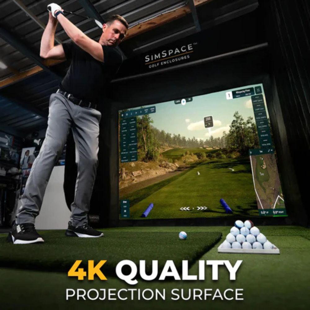 SimSpace SLIM Golf Simulator Enclosure (3.3m Wide)