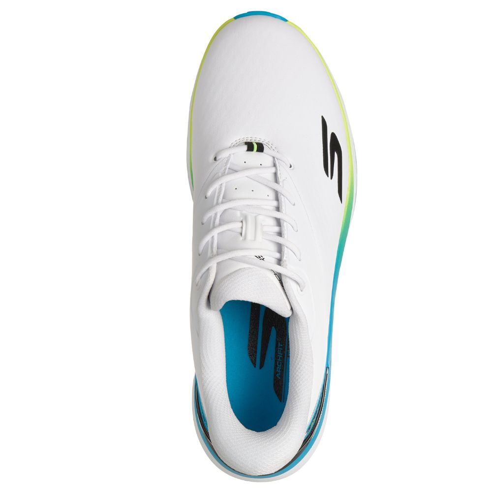 Skechers Blade Tour Slip-In Spiked Golf Shoes 2026 - 214145 - White / Black / Mint