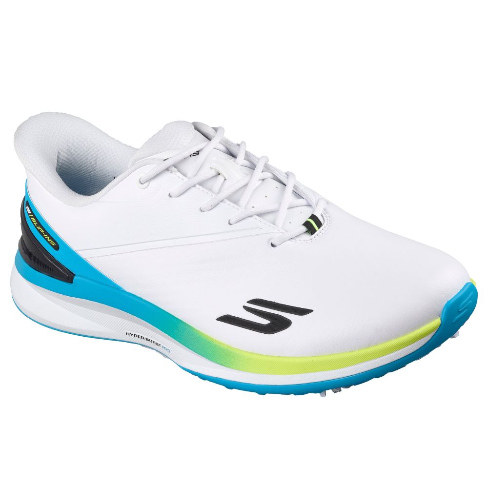 Skechers Blade Tour Slip-In Spiked Golf Shoes 2026 - 214145 - White / Black / Mint