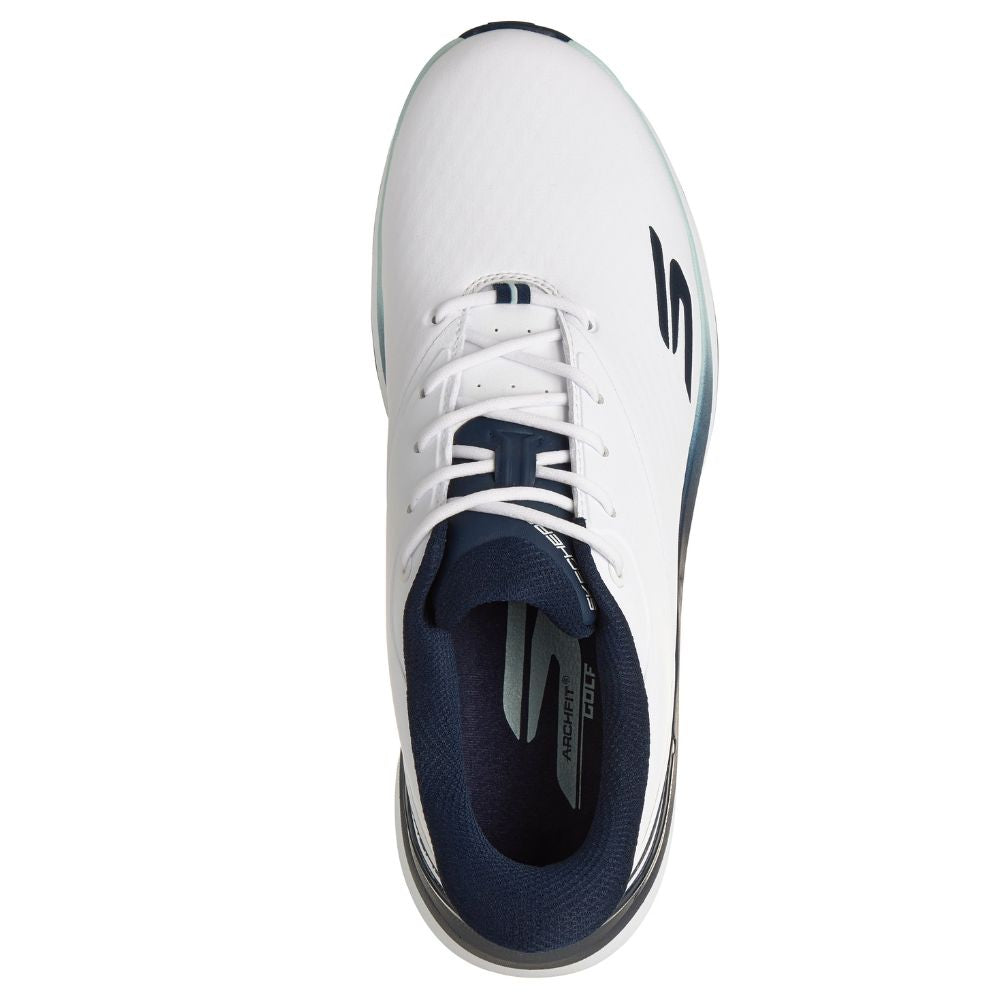 Skechers Blade Tour Slip-In Spiked Golf Shoes 2026 - 214145 - White / Navy