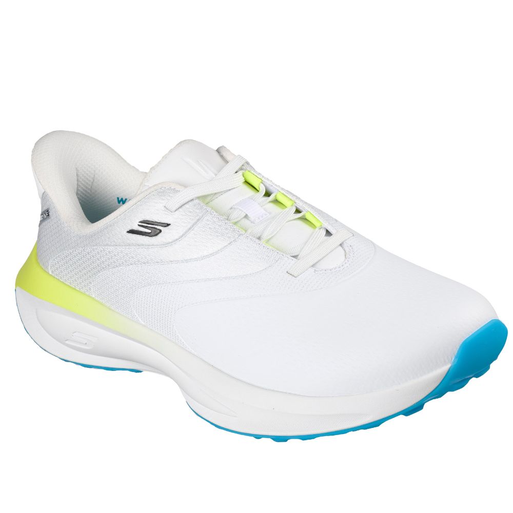 Skechers Flow Slip-In Spikeless Golf Shoes 2026 - 214153 - White / Black / Mint