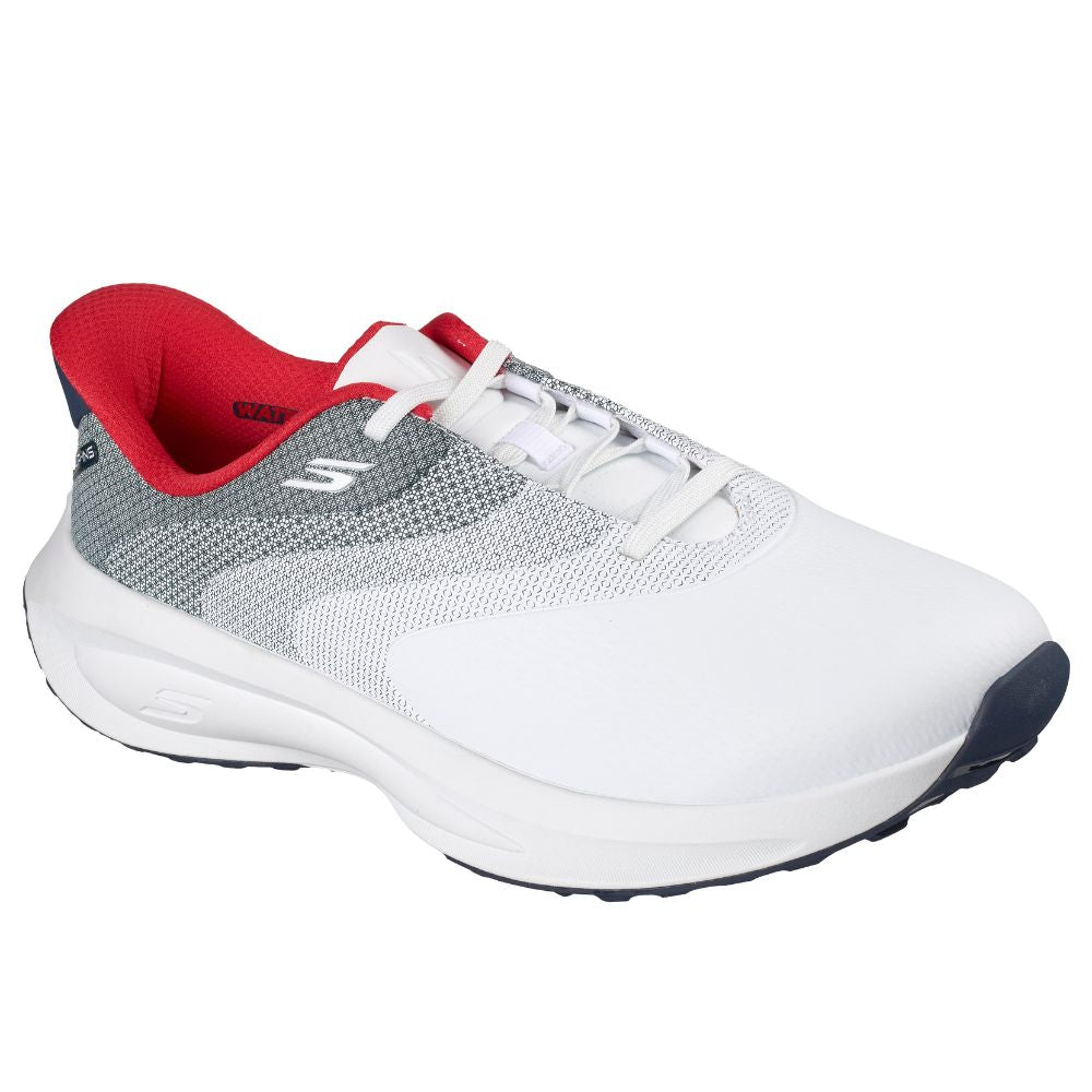 Skechers Flow Slip-In Spikeless Golf Shoes 2026 - 214153 - White / Navy / Red