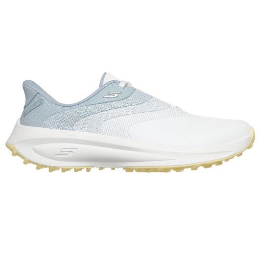Skechers Flow Twist-Fit Slip-In Spikeless Ladies Golf Shoes 2026 - 123153 - White / Light Blue / Yellow White / Light Blue / Yellow 4
