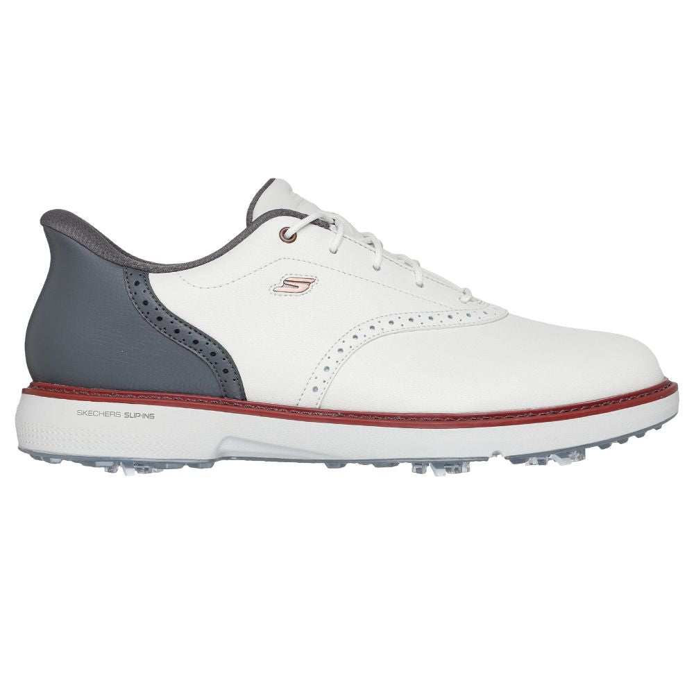 Skechers Prestige Spiked Golf Shoes 2026 - 214125 - Natural / Grey Natural / Grey 8