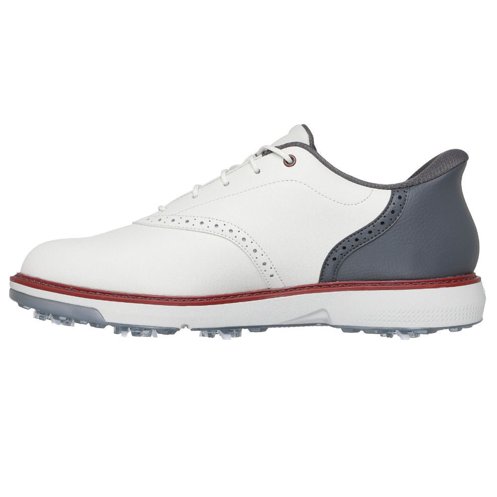 Skechers Prestige Spiked Golf Shoes 2026 - 214125 - Natural / Grey