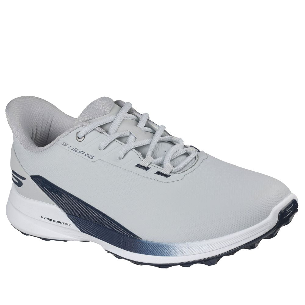 Skechers Pure Slip-In Spikeless Golf Shoes 2026 - 214147 - Grey / Navy