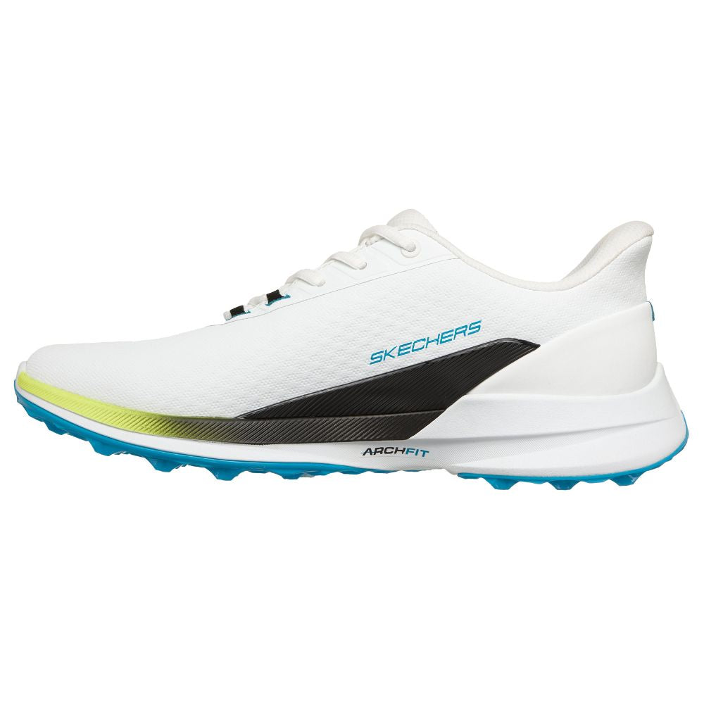 Skechers Pure Slip-In Spikeless Golf Shoes 2026 - 214147 - White / Black / Mint