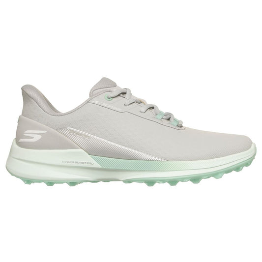 Skechers Pure Slip-In Spikeless Ladies Golf Shoes 2026 - 123147 - Light Grey / Aqua Light Grey / Aqua 4