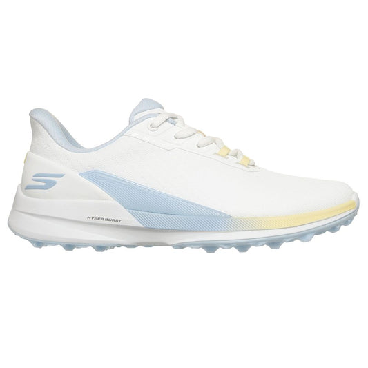 Skechers Pure Slip-In Spikeless Ladies Golf Shoes 2026 - 123147 - White / Light Blue / Yellow White / Light Blue / Yellow 4