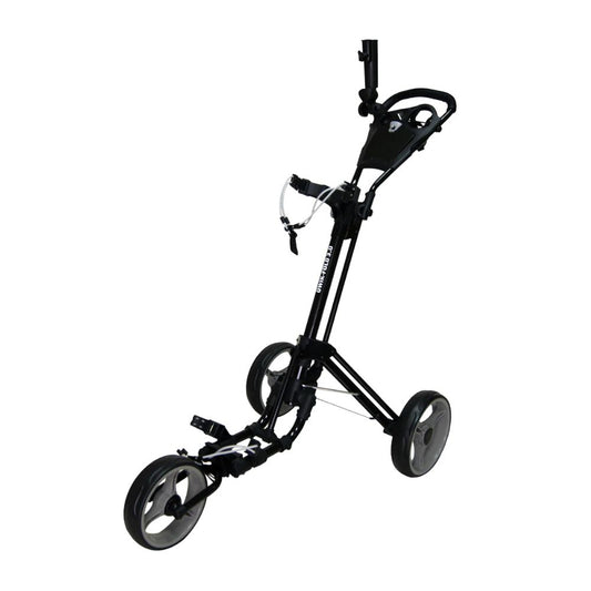 Skymax Qwik Fold 3.0 3 Wheel Golf Trolley - Charcoal + Free Gift Charcoal / Black