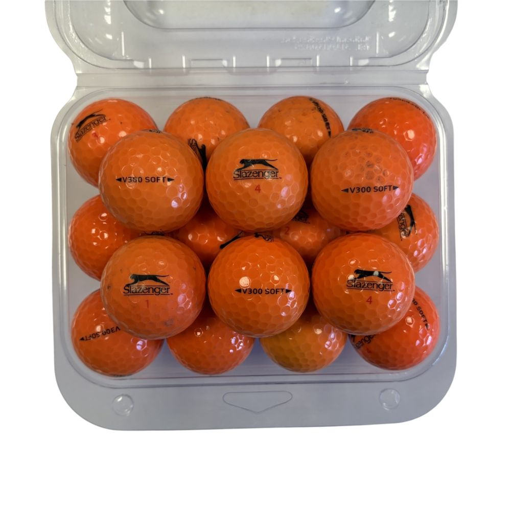 Slazenger Grade C Recycled Golf Balls - 24 Pack - Orange