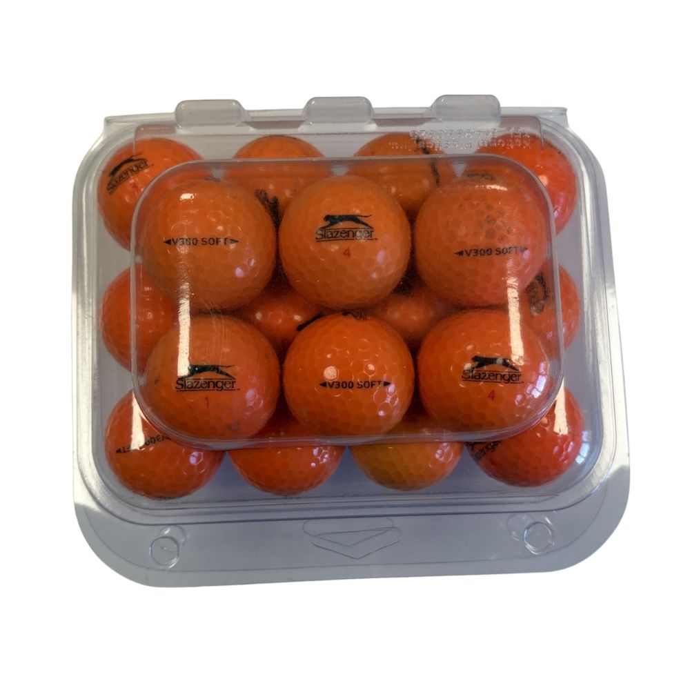 Slazenger Grade C Recycled Golf Balls - 24 Pack - Orange