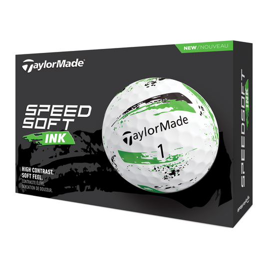 TaylorMade Golf SpeedSoft Golf Balls - Ink Green Green