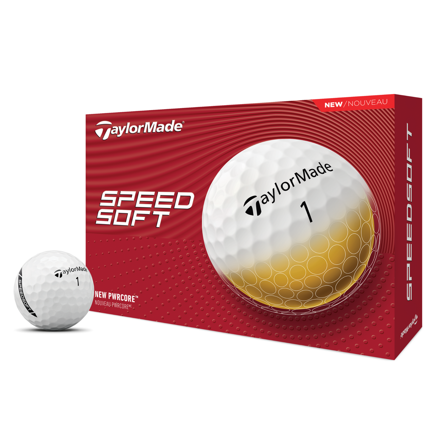 TaylorMade Golf SpeedSoft Golf Balls 2024 - White   