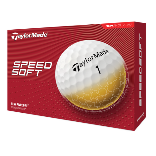 TaylorMade SpeedSoft Golf Balls - White White