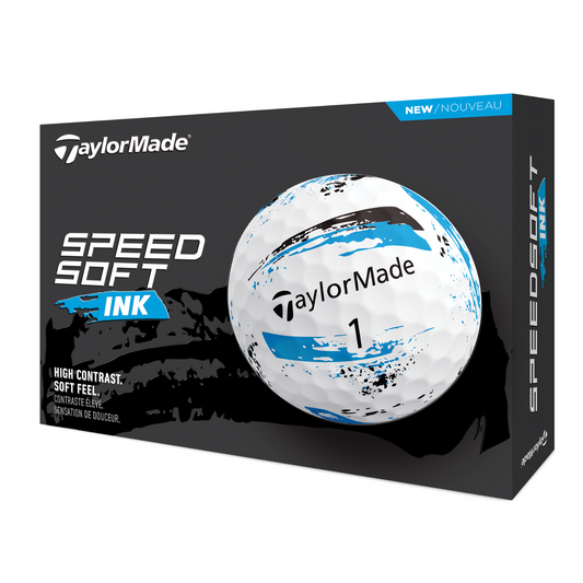 TaylorMade Golf SpeedSoft Golf Balls - Ink Blue Blue