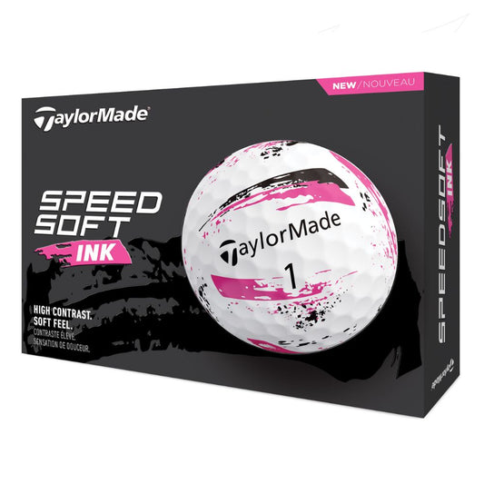 TaylorMade Golf SpeedSoft Golf Balls 2024 - Ink Pink   