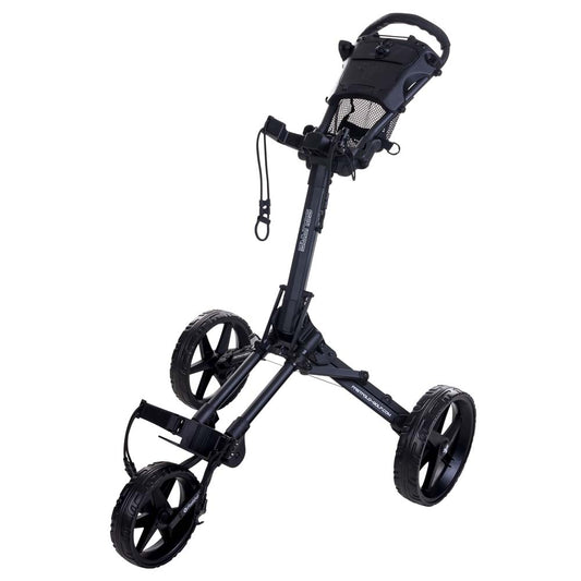 FastFold Square Cube 3 Wheel Golf Trolley Charcoal / Black