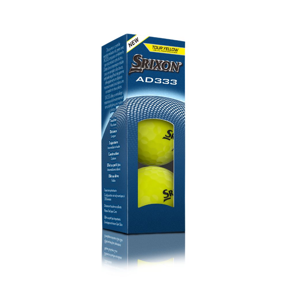 Srixon AD333 12 Golf Balls 2026 - Yellow