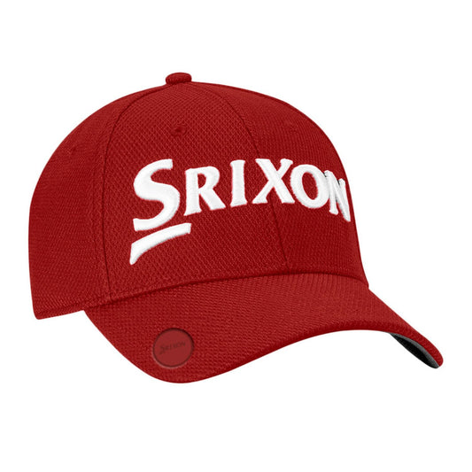 Srixon Ball Marker Golf Cap - Red Red