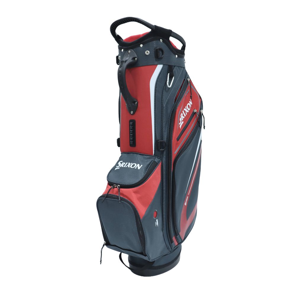 Srixon Golf Saturday Stand Bag 2026 - Charcoal / Red Charcoal / Red