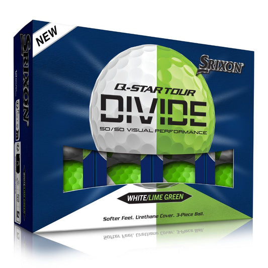 Srixon Q Star Tour 6 Divide Golf Balls 2026 - White / Lime