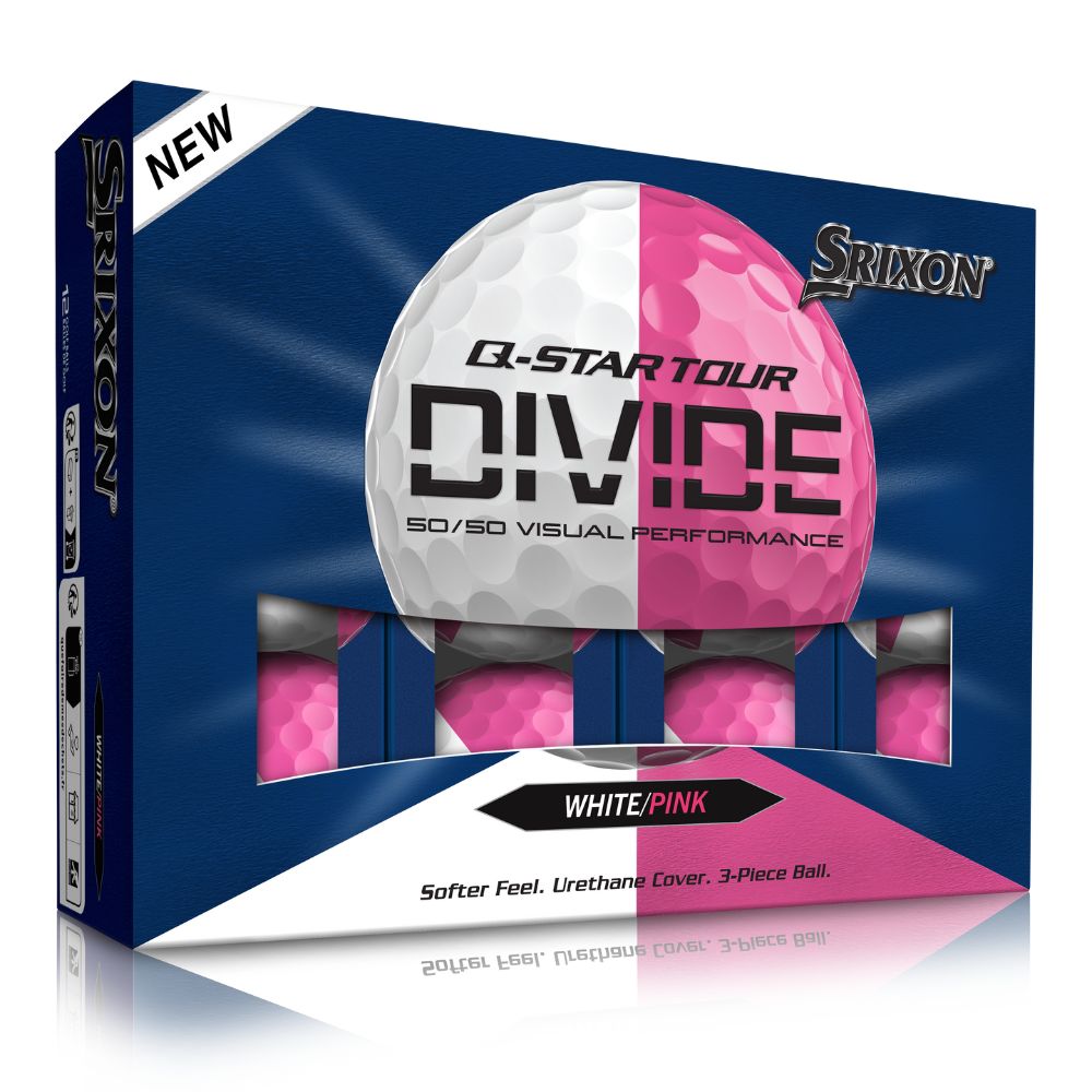 Srixon Q Star Tour 6 Divide Golf Balls 2026 - White / Pink