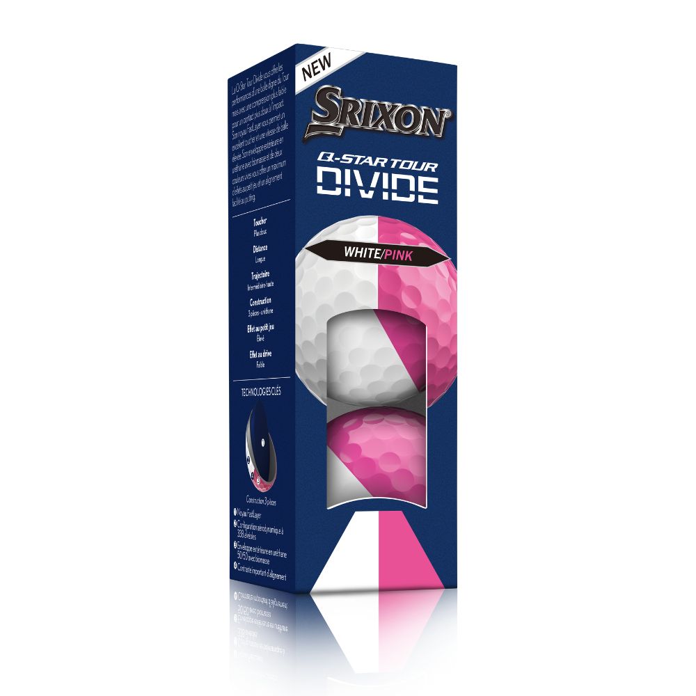 Srixon Q Star Tour 6 Divide Golf Balls 2026 - White / Pink