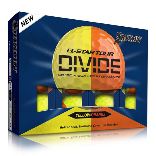 Srixon Q Star Tour 6 Divide Golf Balls 2026 - Yellow / Orange Yellow / Orange