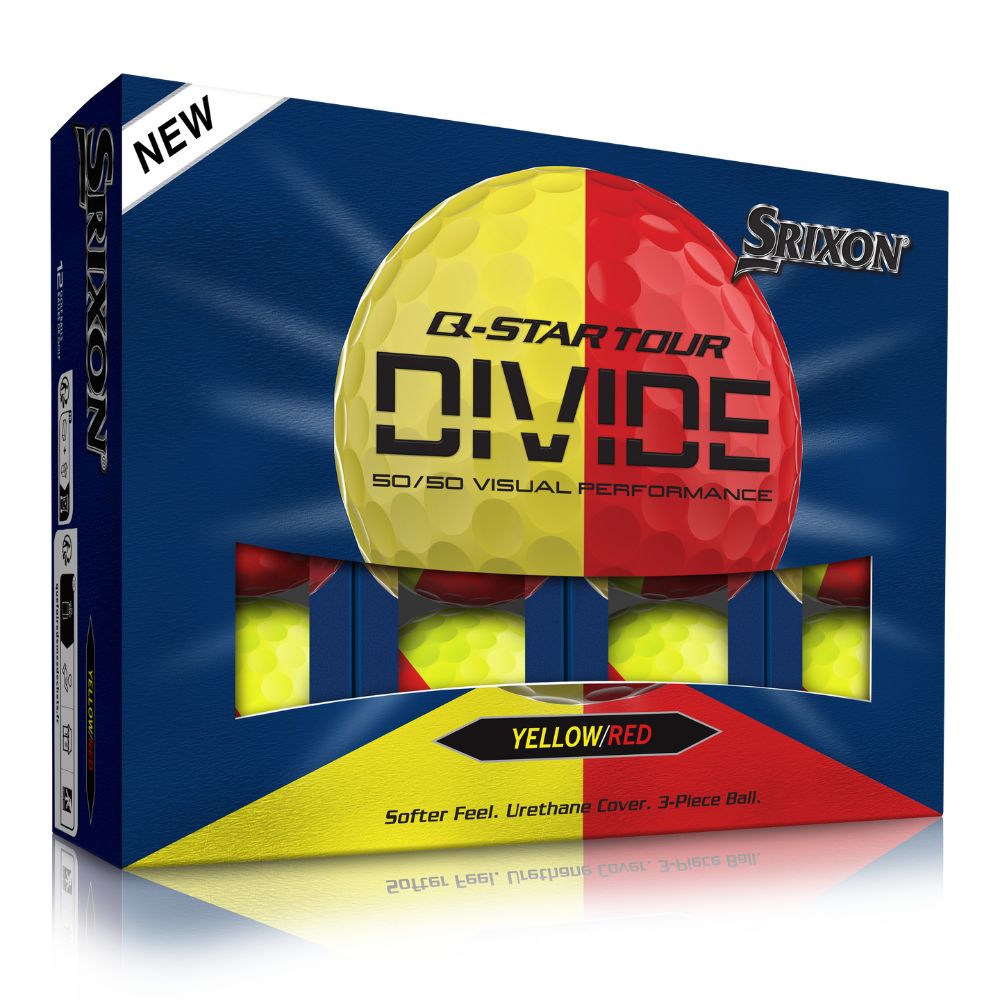 Srixon Q Star Tour 6 Divide Golf Balls 2026 - Yellow / Red